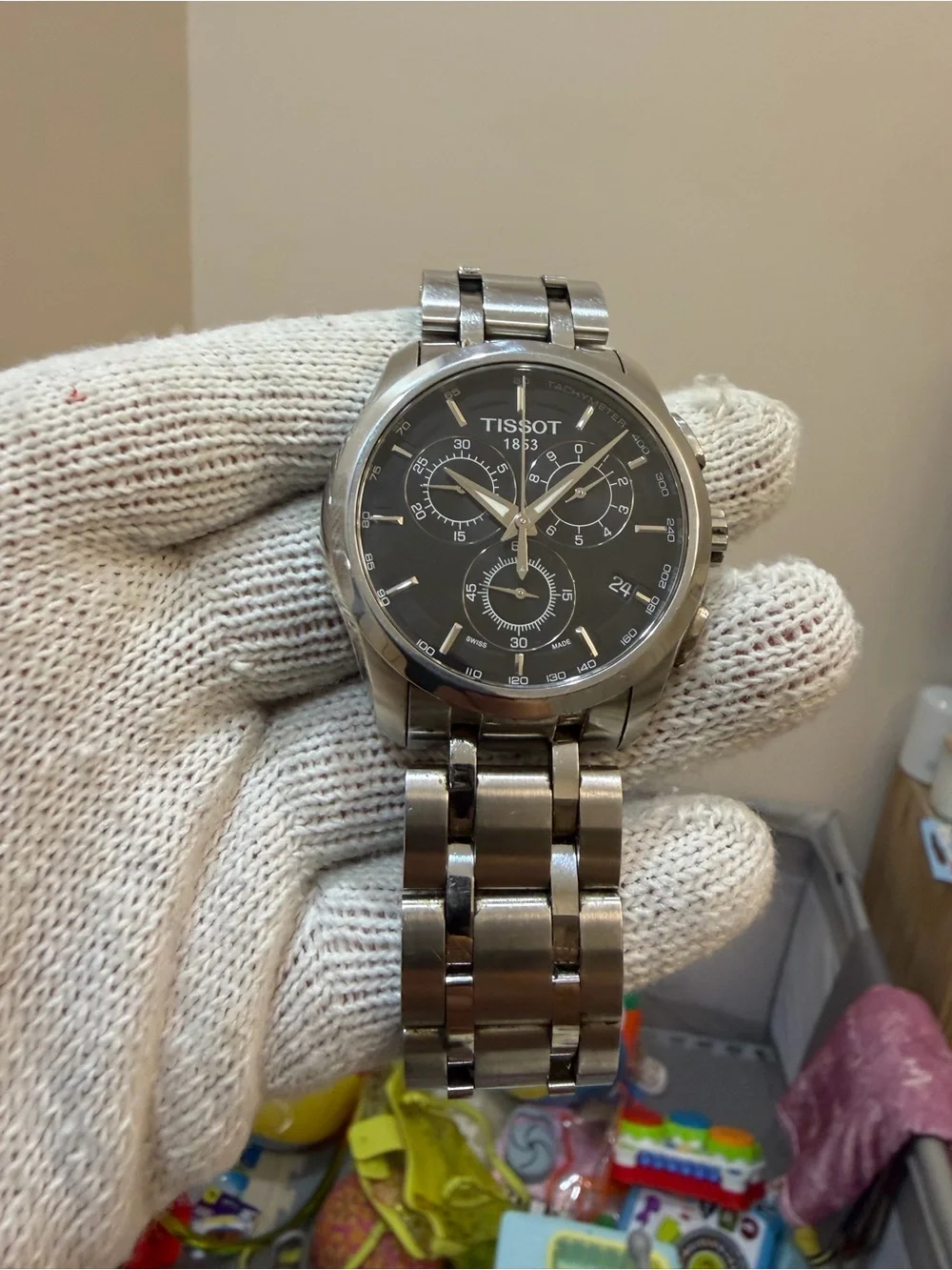 Tissot Couturier Chronograph T035617 A Men's Quartz Watch - Stainless Steel